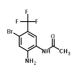 CAS 登录号：157554-73-9， N-[2-氨基-4-溴-5-(三氟甲基)苯基]乙酰胺