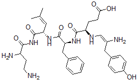 CAS#: 157878-99-4, (4R)-4-[[(E)-2-Amino-3-(4-Hydroxyphenyl)Prop-1-Enyl]Amino]-5-[[(2S)-1-[[(2S)-1-(2,4-Diaminobutanoylamino)-4-Methyl-1-Oxopent-3-En-2-Yl]Amino]-1-Oxo-3-Phenylpropan-2-Yl]Amino]-5-Oxopentanoic Acid