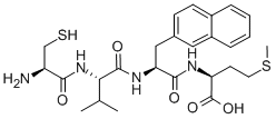 CAS 登录号：158022-12-9， L-半胱氨酰-L-缬氨酰-3-(2-萘基)-L-丙氨酰-L-蛋氨酸
