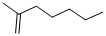 CAS 登录号：15870-10-7， 2-甲基-1-庚烯