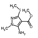 CAS#: 158712-31-3, Methyl 5-Amino-1-Methyl-3-(Methylsulfanyl)-1H-Pyrazole-4-Carboxylate