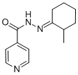 CAS 登录号：15885-63-9， N'-(2-甲基环己亚基)异烟酰肼