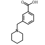 CAS 登录号：158861-24-6， 3-(1-哌啶基甲基)苯甲酸