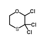 CAS#: 15924-19-3, 2,3,3-Trichloro-1,4-Oxathiane