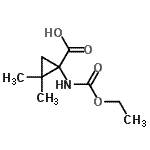 CAS 登录号：159279-74-0， 1-[(乙氧羰基)氨基]-2,2-二甲基环丙烷羧酸