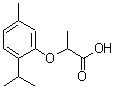 CAS 登录号：159302-03-1， 2-(2-异丙基-5-甲基苯氧基)丙酸
