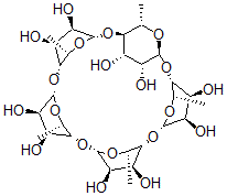 CAS 登录号：159495-25-7， Cyclo-Rhamnopentaose