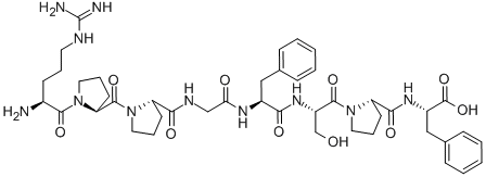 CAS 登录号：15958-92-6， 1-8-血管舒缓激肽