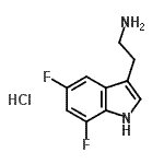 CAS 登录号：159730-14-0， 2-(5,7-二氟-1H-吲哚-3-基)乙胺盐酸盐(1:1)
