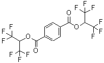 CAS#: 159852-53-6, Bis(1,1,1,3,3,3-Hexafluoro-2-Propanyl) Terephthalate