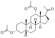 CAS 登录号：15991-93-2， 3-alpha,12-alpha-二乙酰氧基孕甾烷-20-酮
