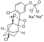CAS#: 160081-62-9, 2-Chloro-5-(5'-Chloro-4-Methoxyspiro[1,2-Dioxetane-3,2'-Tricyclo[3.3.1.1(3,7)]Decan]-4-Yl)-Phenol 1-(Dihydrogen Phosphate) Sodium Salt (1:2)