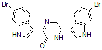 CAS 登录号：160098-92-0， 3,6-二(6-溴-1H-吲哚-3-基)-5,6-二氢-1H-吡嗪-2-酮