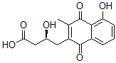 CAS 登录号：160162-39-0， (3S)-3-羟基-4-(5-羟基-3-甲基-1,4-二氧代萘-2-基)丁酸
