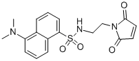 CAS#: 160291-45-2, N-[2-(2,5-Dihydro-2,5-Dioxo-1H-Pyrrol-1-Yl)Ethyl]-5-(Dimethylamino)-1-Naphthalenesulfonamide