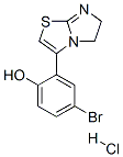 CAS#: 160518-43-4, 4-Bromo-2-(5,6-dihydroimidazo(2,1-b)thiazol-3-yl)phenol monohydrochloride