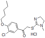 CAS 登录号：160518-48-9， 1-(3-氯-4-戊氧基苯基)-2-[(1-甲基-4,5-二氢咪唑-2-基)硫基]乙酮盐酸盐