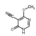 CAS 登录号：16071-28-6， 4-(甲硫基)-6-氧代-1,6-二氢-5-嘧啶甲腈