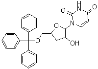CAS 登录号：161110-05-0， 1-(3-脱氧-5-O-三苯甲基呋喃戊糖基)-2,4(1H,3H)-嘧啶二酮