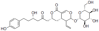 CAS 登录号：161161-66-6， (3R,4aS)-5-乙烯基-3-[(4S)-4-羟基-6-(4-羟基苯基)-2-氧代己基]-6-[(2S,3R,4S,5S,6R)-3,4,5-三羟基-6-(羟基甲基)四氢吡喃-2-基]氧基-4,4A,5,6-四氢-3H-吡喃并[5,4-c]吡喃-1-酮
