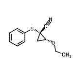 CAS 登录号：161262-85-7， (1R,2R)-2-乙氧基-1-(苯基硫基)环丙烷甲腈