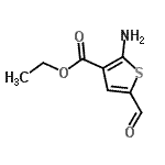 CAS 登录号：161327-59-9， 乙基2-氨基-5-甲酰基-3-噻吩羧酸酯