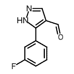 CAS 登录号：161398-15-8， 5-(3-氟苯基)-1H-吡唑-4-甲醛
