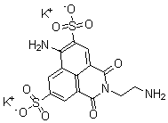 CAS#: 161578-11-6, 6-Amino-2-(2-Aminoethyl)-2,3-Dihydro-1,3-Dioxo-1H-Benz[de]Isoquinoline-5,8-Disulfonic Acid Potassium Salt (1:2)