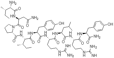 CAS 登录号：161650-01-7， L-异亮氨酰-L-天冬氨酰胺酰-L-脯氨酰-L-异亮氨酰-L-酪氨酰-L-精氨酰-L-亮氨酰-L-精氨酰-L-酪氨酰胺