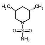CAS 登录号：16168-25-5， (3R,5S)-3,5-二甲基-1-哌啶磺酰胺