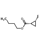 CAS 登录号：161814-30-8， 丁基(1R,2R)-2-氟环丙烷羧酸酯