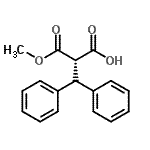 CAS 登录号：161869-03-0， (2S)-2-二苯甲基-3-甲氧基-3-氧代-丙酸