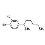 CAS 登录号：162131-23-9， 4-(2-庚烷基)-1,2-苯二酚