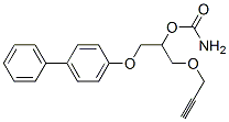 CAS 登录号：16222-55-2， 1-(4-联苯基氧基)-3-(2-丙炔基氧基)-2-丙醇氨基甲酸酯