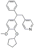 CAS 登录号：162542-90-7， 4-[(2R)-2-(3-环戊基氧基-4-甲氧基苯基)-2-苯基乙基]吡啶