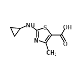 CAS 登录号：162651-10-7， 2-(环丙基氨基)-4-甲基-1,3-噻唑-5-羧酸
