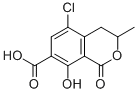 CAS#: 16281-39-3, 5-Chloro-3,4-Dihydro-8-Hydroxy-3-Methyl-1H-2-Benzopyran-1-One-7-Carboxylic Acid