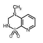 CAS#: 163137-04-0, 4-Methyl-3,4-Dihydro-2H-Pyrido[3,2-e][1,2,4]Thiadiazine 1,1-Dioxide