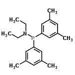 CAS 登录号：1636-15-3， P,P-二(3,5-二甲基苯基)-N,N-二乙基亚膦酰胺