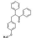 CAS 登录号：16384-66-0， 3-(4-甲氧基苯基)-1,2-二苯基-1-丙酮