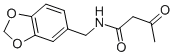 CAS 登录号：16386-35-9， N-(1,3-苯并二氧戊环-5-基甲基)-3-氧代-丁酰胺