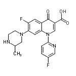 CAS#: 164151-00-2, 6-Fluoro-1-(5-Fluoro-2-Pyridinyl)-7-(3-Methyl-1-Piperazinyl)-4-Oxo-1,4-Dihydro-3-Quinolinecarboxylic Acid