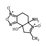 CAS#: 164355-85-5, 5a-Amino-7-methyl-4,5,5a,8-tetrahydro-8aH-[1,2,5]oxadiazolo[3,4-e]indol-8a-ol 3,6-dioxide