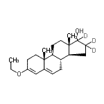 CAS 登录号：165304-83-6， 3-乙氧基(16,16,17-<sup>2</sup>H<sub>3</sub>)雄甾-3,5-二烯-17-醇