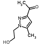 CAS 登录号：165743-84-0， 1-[1-(2-羟基乙基)-5-甲基-1H-吡唑-3-基]乙酮