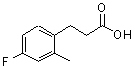 CAS 登录号：166251-34-9， 3-(4-氟-2-甲基苯基)丙酸
