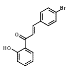 CAS 登录号：16635-18-0， (2E)-3-(4-溴苯基)-1-(2-羟基苯基)-2-丙烯-1-酮