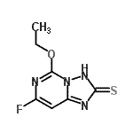 CAS#: 166524-72-7, 5-Ethoxy-7-Fluoro[1,2,4]Triazolo[1,5-c]Pyrimidine-2(3H)-Thione