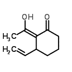 CAS 登录号：166825-73-6， (2Z)-2-(1-羟基乙亚基)-3-乙烯基环己烷酮