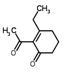 CAS 登录号：166825-84-9， 2-乙酰基-3-乙基-2-环己烯-1-酮